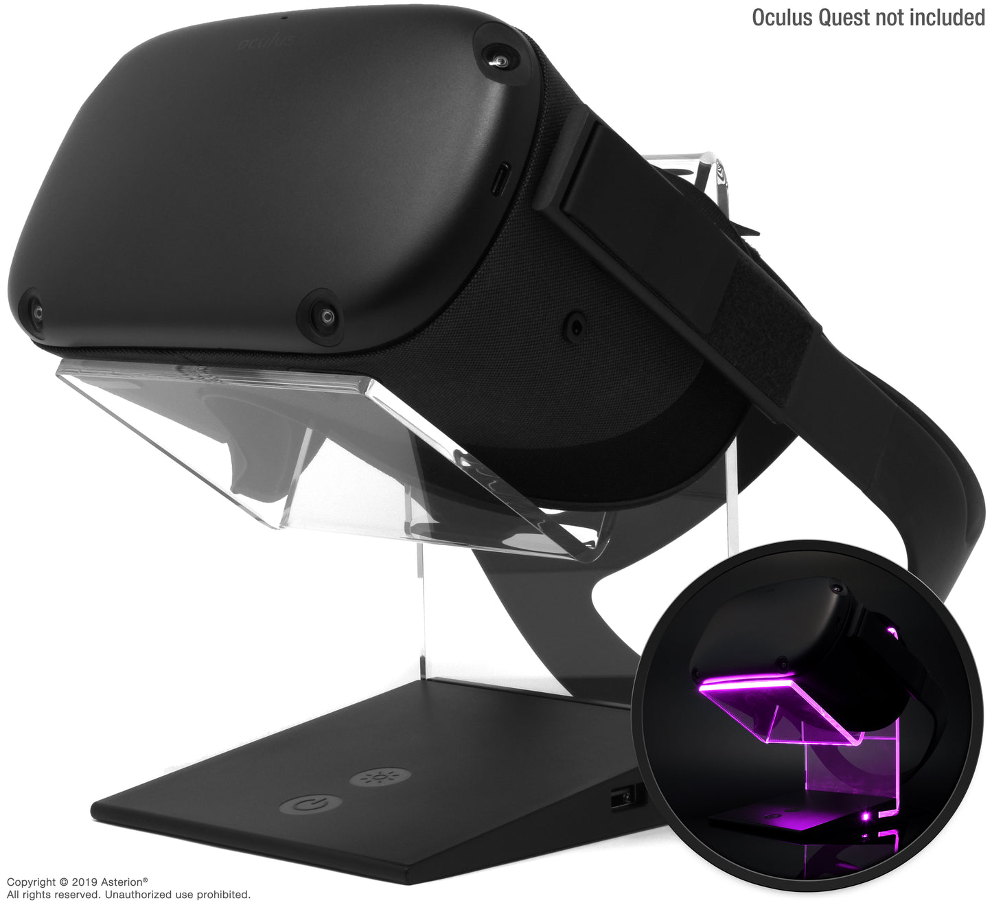 (Open-Box)Aura Universal RGB VR Display Stand for Meta Quest 3 |2|1|All VR Headsets|Black v1.0