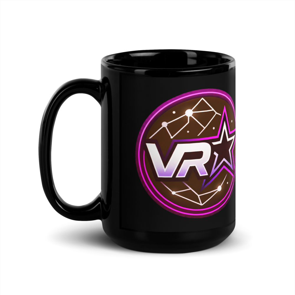 Black Glossy VR STARZ RED Mug