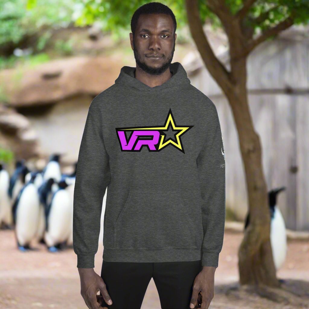 Ultra Soft Unisex VR Hoodie - VR Starz Purpleish/Pinkish Star