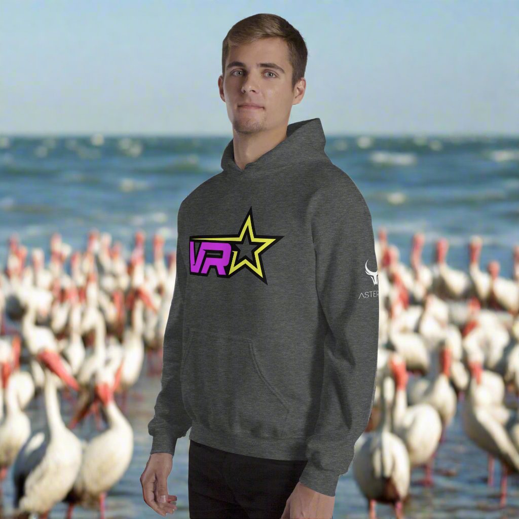 Ultra Soft Unisex VR Hoodie - VR Starz Purpleish/Pinkish Star