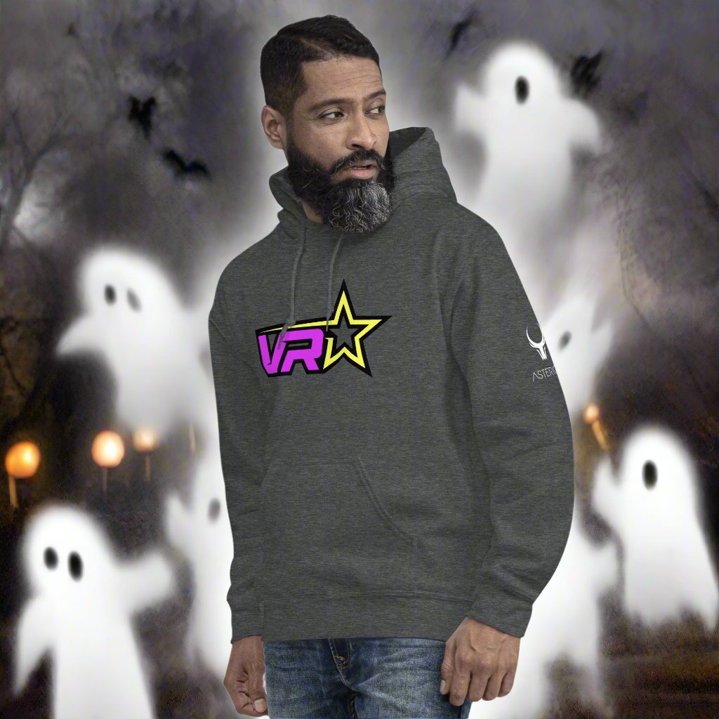 Ultra Soft Unisex VR Hoodie - VR Starz Purpleish/Pinkish Star