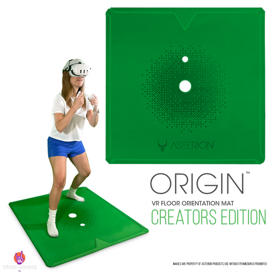 Asterion Rollable 41" VR Mat | Anti-Fatigue | Green Creators Edition | Upgraded 2024!!! - Thicker, Softer, Lighter