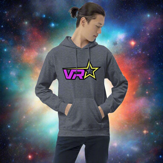 Ultra Soft Unisex VR Hoodie - VR Starz Purpleish/Pinkish Star