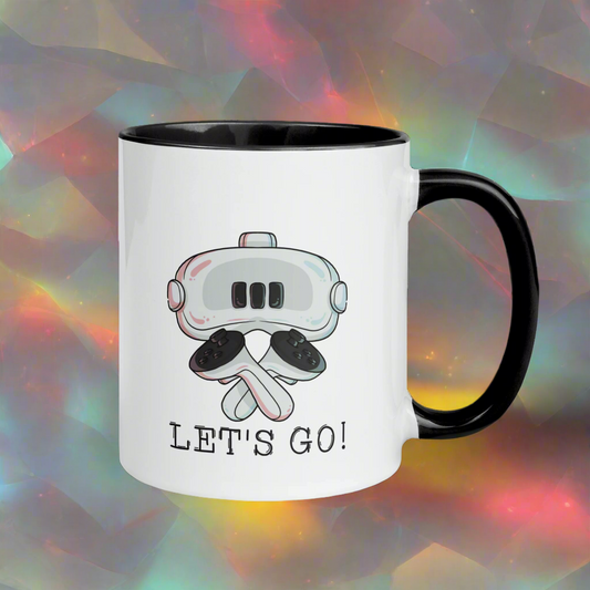 VR Let's Go! Mug with Colored Handle and Interior