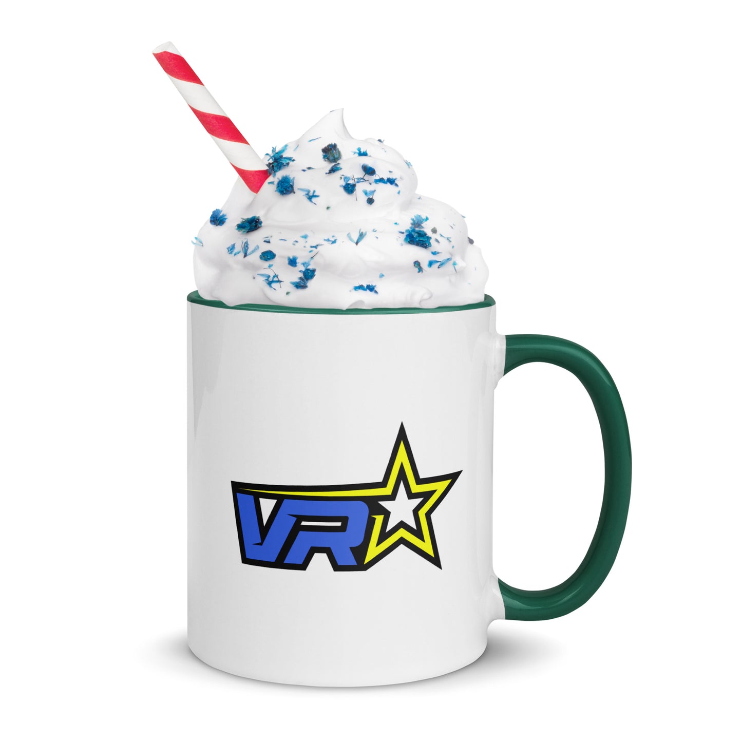 VR Starz Blue Lettered Mug With Colored Handle and Interior