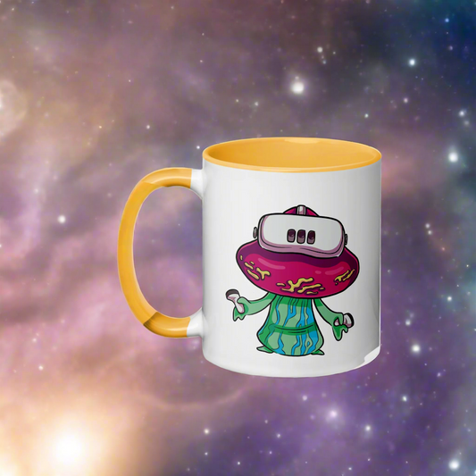 VR Schroom Mug With Colored Handle and Interior