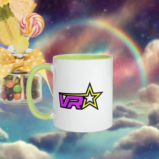 VR Starz Purple Lettered Mug With Colored Handle and Interior