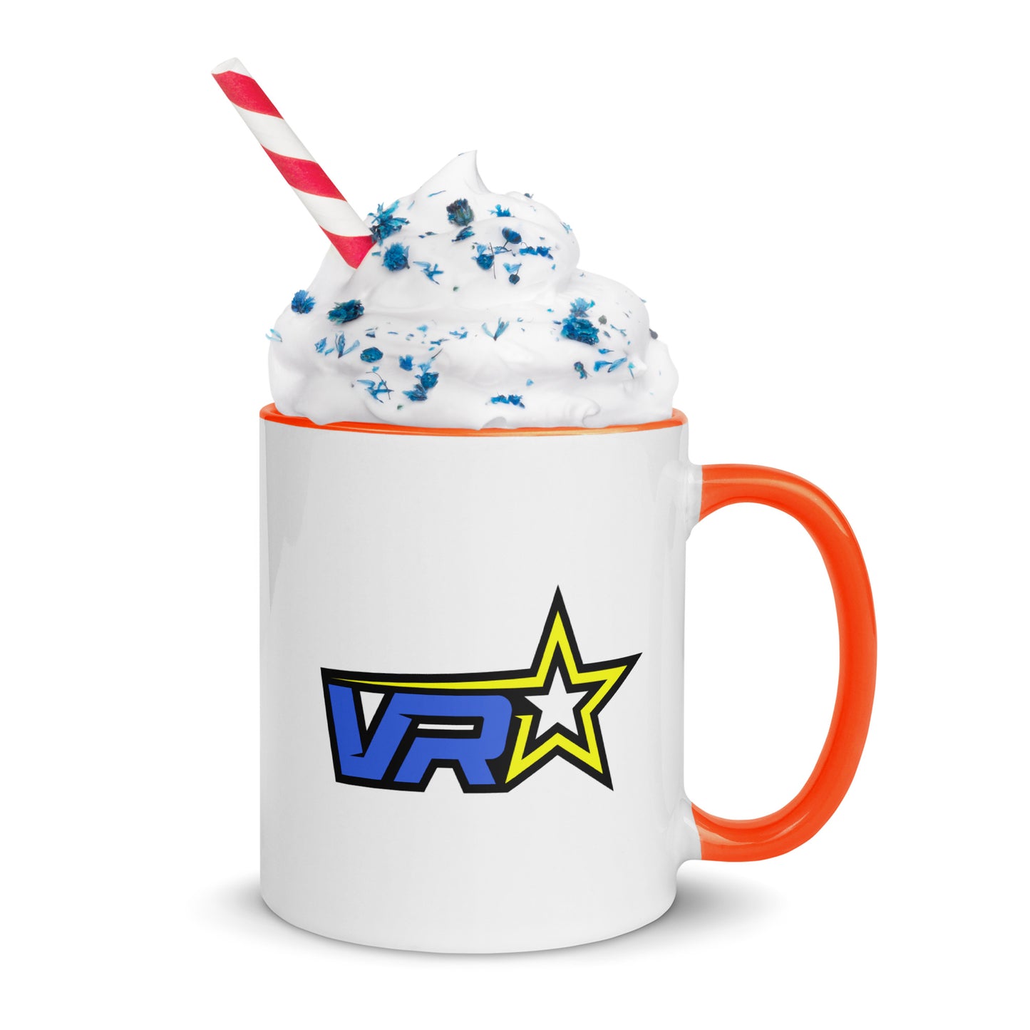 VR Starz Blue Lettered Mug With Colored Handle and Interior