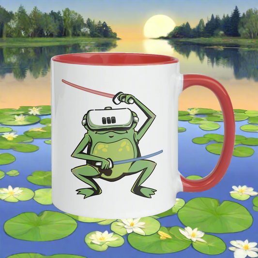 VR Froggy Mug With Colored Handle and Interior