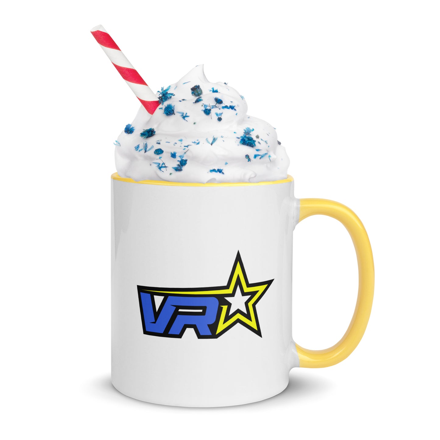 VR Starz Blue Lettered Mug With Colored Handle and Interior